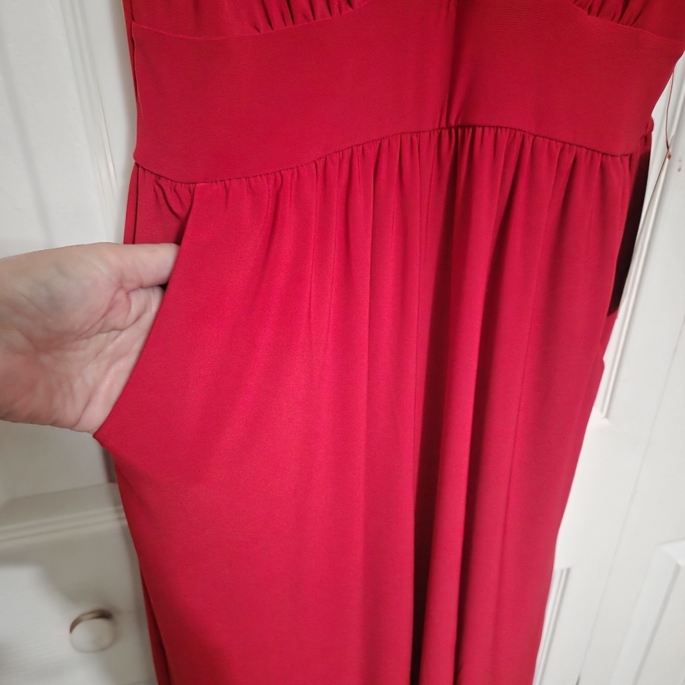 Gilli New Vibrant Red Jumpsuit Size M - Picture 5 of 11